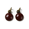 Brass Ename Charms KK-H487-22AB-04-1