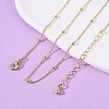 Brass Satellite Chain Necklaces MAK-L045-08G-3