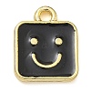 Rack Plating Brass Enamel Charms KK-G515-08G-2