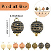 20Pcs Wood Pendants PALLOY-YW00200-01-3