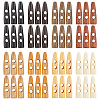 48Pcs 8 Colors 2-Hole Wood Buttons WOOD-GF0002-35A-1