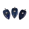 Dyed Natural Lapis Lazuli Pendants G-Q601-47C-1