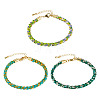 3Pcs 3 Colors 4MM Braided Nylon Cord Bracelets FIND-TA0009-49-3