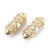 Real 18K Gold Plated Brass Tube Beads KK-A155-23G-C-1