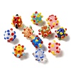 Product Name:Handmade Pumpkin Spot Lampwork Beads X1-LAMP-P064-02B-2