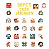 50Pcs Christmas Theme Cartoon Paper Stickers DIY-P085-13-6