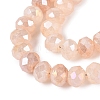 Dyed Crackle Imitation Jade Glass Beads Strands EGLA-Q131-02B-07-3