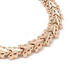 Brass Link Chain Bracelets for Women Men BJEW-P324-01G-KCG-2