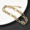 304 Stainless Steel Figaro Chains Bracelet for Women BJEW-Z140-03G-2