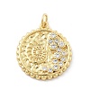 Brass Micro Pave Cubic Zirconia Pendants KK-Z098-18G-1