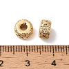 Brass with Clear Cubic Zirconia Beads KK-G503-15G-2