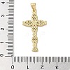 Brass Micro Micro Pave Clear Cubic Zirconia Pendants KK-A212-01G-G-3