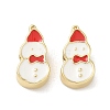 Christmas Brass Enamel Beads KK-I474-G09-1