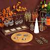 9Pairs 9 Style Horse Eye & Ring & Coin Chandelier Earrings EJEW-SW00010-6