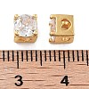 Rack Plating Brass Micro Pave Cubic Zirconia Beads KK-Z071-39G-3