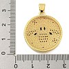Real 18K Gold Plated Brass Micro Pave Cubic Zirconia Pendants KK-R159-34G-3