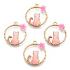Alloy Pendants X-ENAM-S120-003A-3