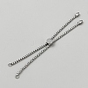 Stainless Steel Box Chain Slider Bracelet Makings BJEW-WH0012-86P-1