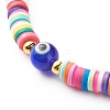 Acrylic Letter Beads and Handmade Polymer Clay Beads Mobile Straps HJEW-JM00552-5