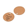 100Pcs Kraft Paper Thank You Printed Gift Tags CDIS-H007-06-3