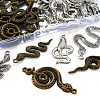 40 Pcs 10 Styles Alloy Pendants FIND-BT0001-01-3