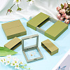 3 Bags 3 Styles Square Transparent PE Thin Film Suspension Jewelry Display Box CON-TA0001-38A-8