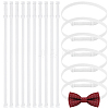 BENECREAT 16Pcs Adjustable Polyester Elastic Bow Tie Extender Bands FIND-BC0005-75B-01-1