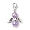 12Pcs 12 Colors Angel Acylic Imitation Pearl Pendant Decoration HJEW-JM02619-4