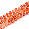 Natural Carnelian Beads Strands G-R482-18-8mm-1