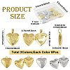 10Pcs 2 Colors Rack Plating Brass Locket Pendants KK-FS0001-89-4