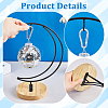Iron with Wood Display Stands ODIS-WH0080-28A-3