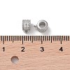 Rhodium Plated 925 Sterling Silver Tube Bails STER-K176-08P-3