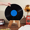 Wood Record Display Stands ODIS-WH0074-03-3