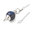 Natural Lapis Lazuli Sphere Dowsing Pendulums BJEW-E292-A03-6