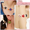 30Pcs 5 Colors Handmade Millefiori Glass Beads LAMP-CJ0002-42-7