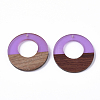 Resin & Walnut Wood Pendants RESI-S358-29B-09-1