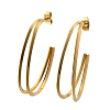 304 Stainless Steel Stud Earrings EJEW-F361-22G-2