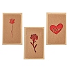 5 Bags Kraft Paper Greeting Cards AJEW-YW0001-50A-2