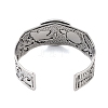 Constellation Alloy Open Cuff Bangles for Women Men BJEW-C064-01AS-04-3