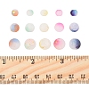 450Pcs Frosted Baking Paint Crackle Glass Beads with Glitter Powder DGLA-FS0001-11-5