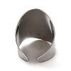 304 Stainless Steel Open Cuff Ring RJEW-Z015-03P-3