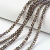 Electroplate Transparent Glass Beads Strands EGLA-A034-T4mm-R15-1