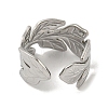 304 Stainless Steel Open Cuff Ring RJEW-C067-11P-3