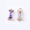 Transparent Glass Charms X-GLAA-T007-13C-2