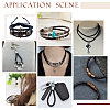Round Braided Leather Cord OCOR-WH0082-109C-8