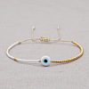 Simple Glass Seed Beads Braided Bead Bracelets LS-OR6638-1-1