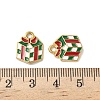 304 Stainless Steel Enamel Pendants STAS-L300-012G-09-3