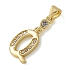 Brass Micro Pave Cubic Zirconia Pendants KK-M319-02G-Q-2