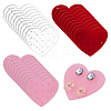 36Pcs 3 Colors Acrylic Earring Display Board EDIS-PH0001-96-1