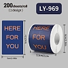 200Pcs Thank You Theme Stickers Roll DIY-M070-01H-1